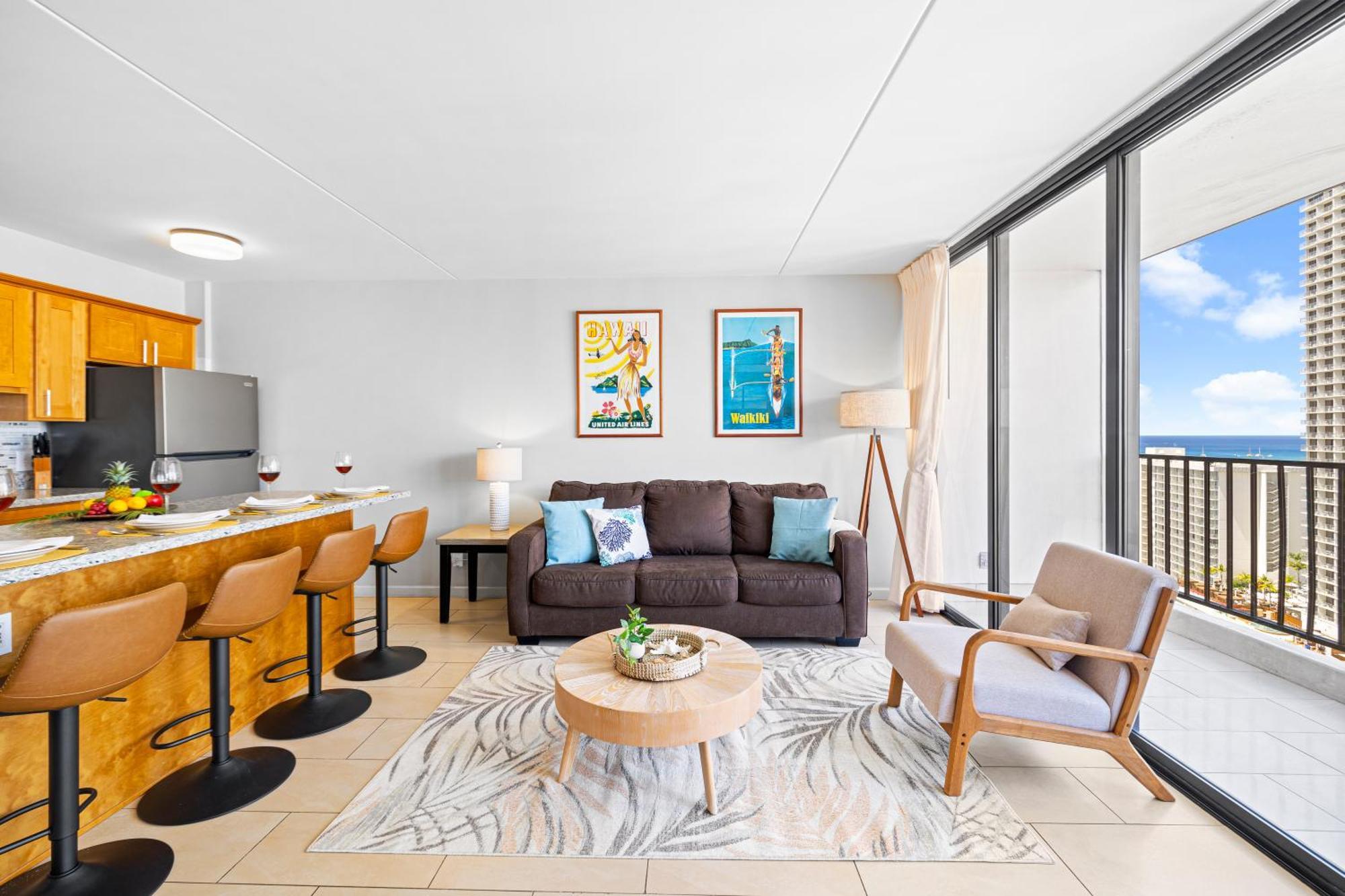 Great Ocean View Condo, Near Beach With Free Parking! Honolulu Eksteriør billede